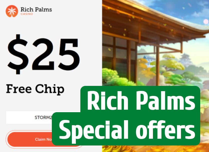 Rich palms Casino Special offers