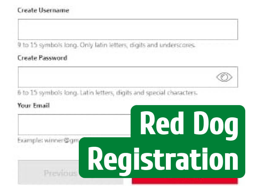 Red dog casino registration